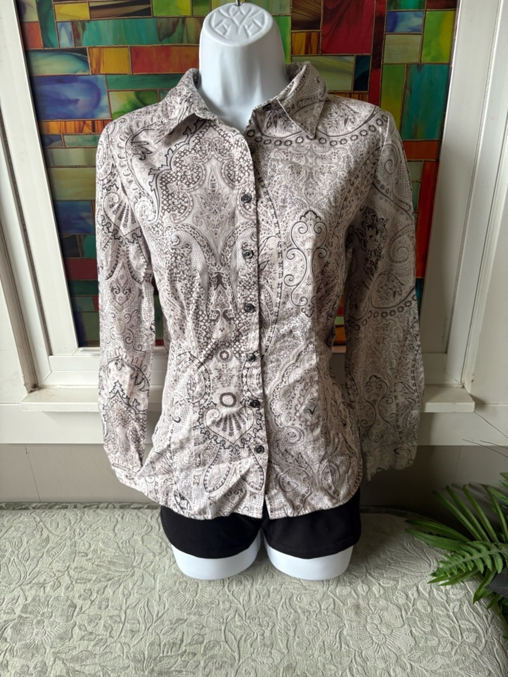 Y2K Paisley Top